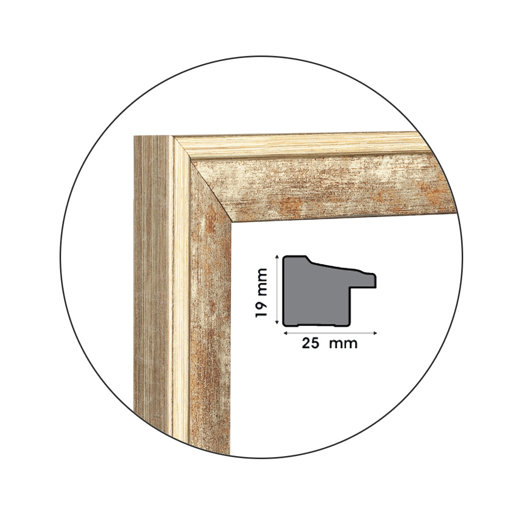 Ramă Egitto Silver | 2,5 cm